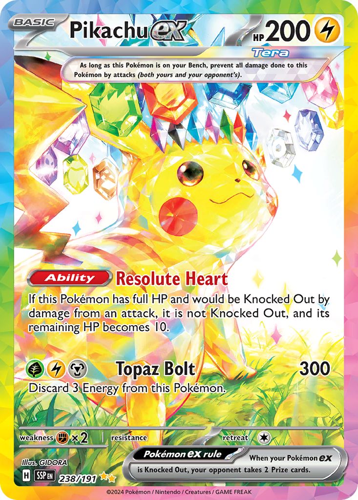Pikachu ex (Surging Sparks) #238