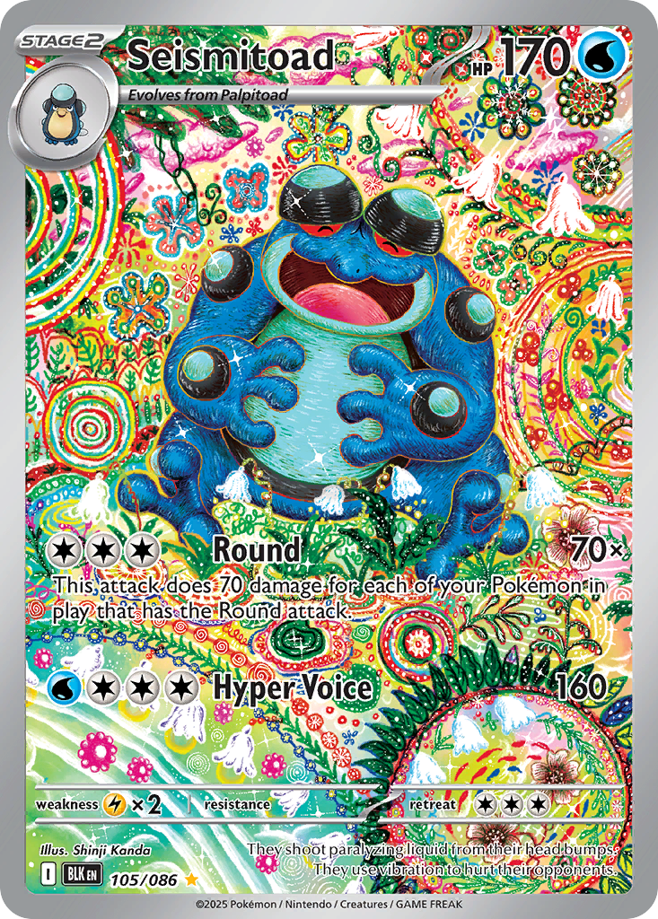 Seismitoad (Black Bolt) #105