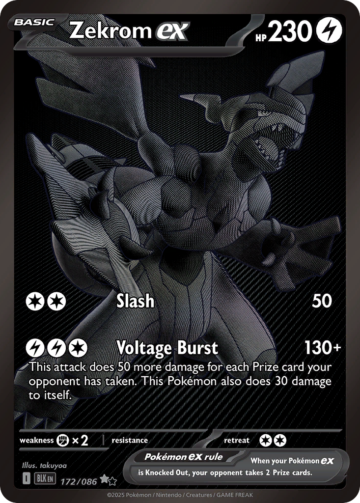 Zekrom ex (Black Bolt) #172