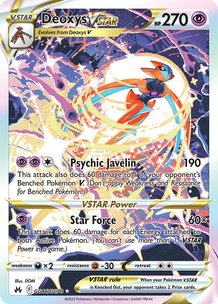 Deoxys VSTAR (Crown Zenith Galarian Gallery) #GG46