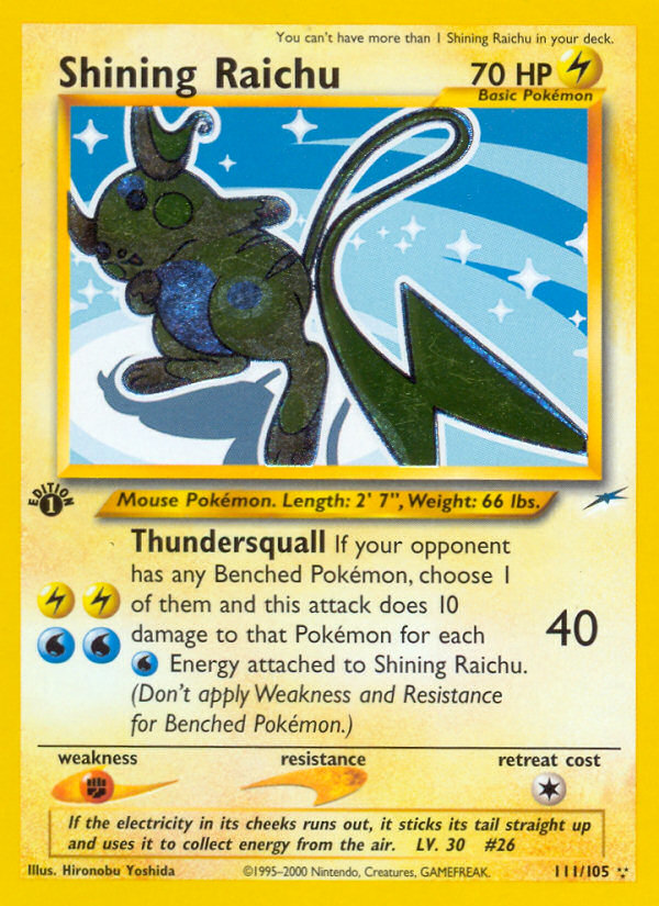 Shining Raichu (Neo Destiny) #111
