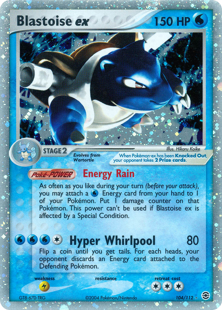 Blastoise ex (FireRed & LeafGreen) #104