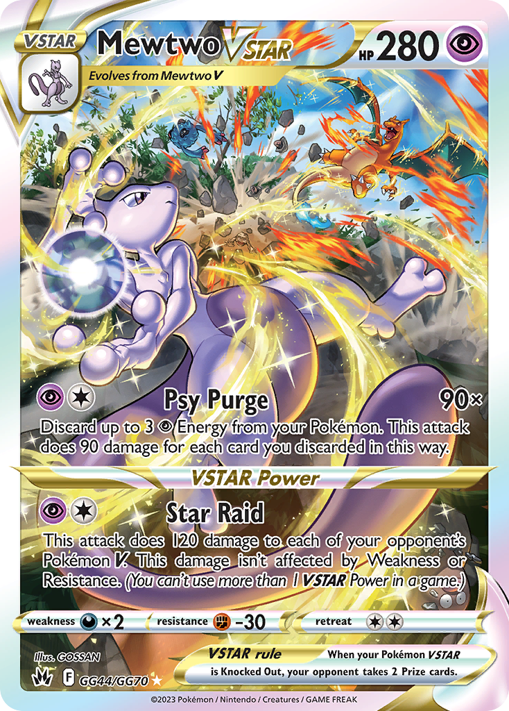 Mewtwo VSTAR (Crown Zenith Galarian Gallery) #GG44