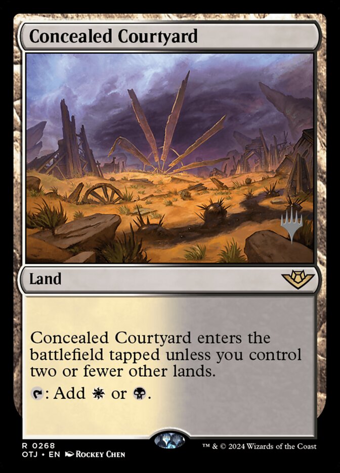 Concealed Courtyard (Outlaws of Thunder Junction Promos) #268p