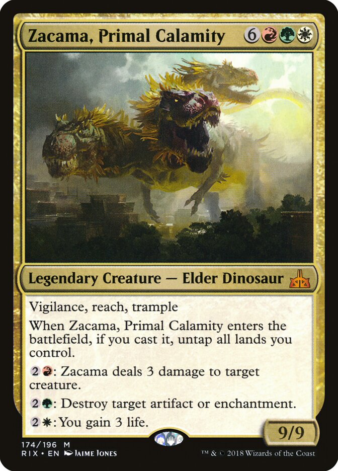 Zacama, Primal Calamity (Rivals of Ixalan) #174