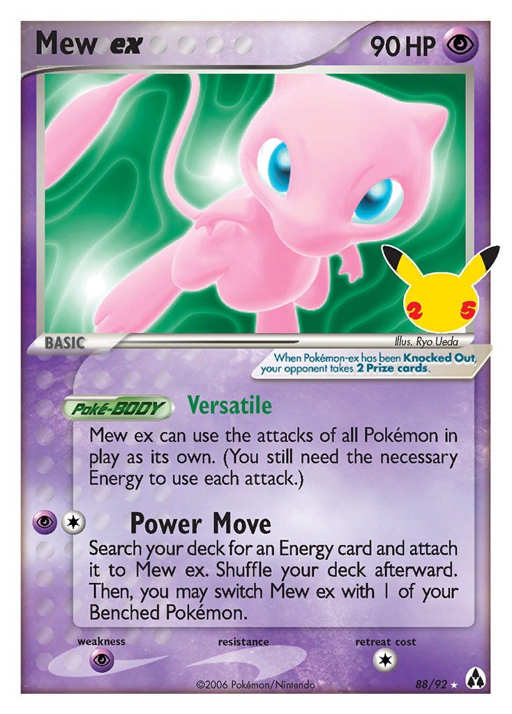 Mew ex (Celebrations: Classic Collection) #88
