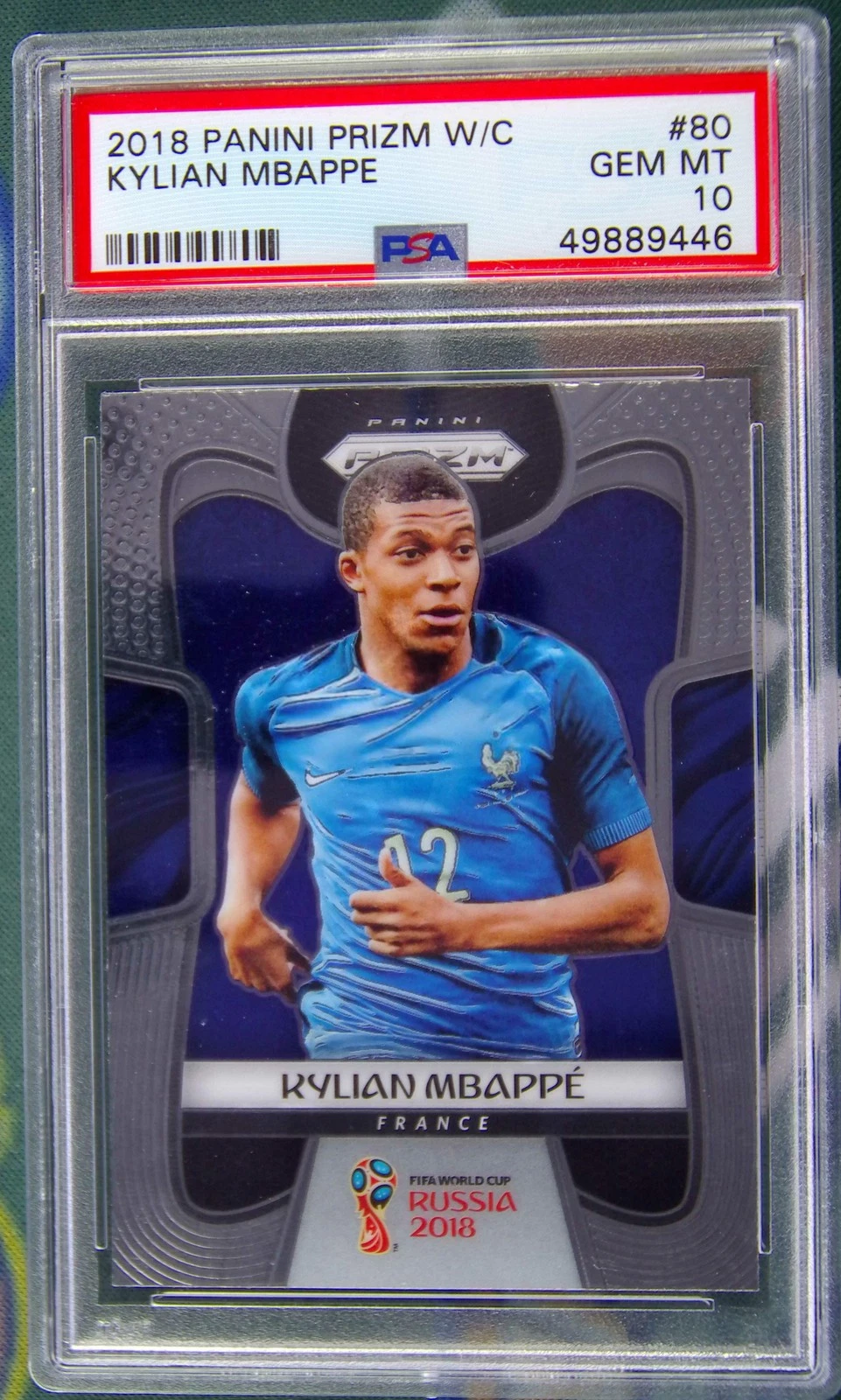 2018 Prizm World Cup Kylian Mbappe #80