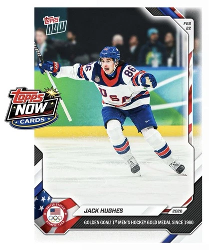 2026 TOPPS NOW 2026 OLYMPICS #18 JACK HUGHES