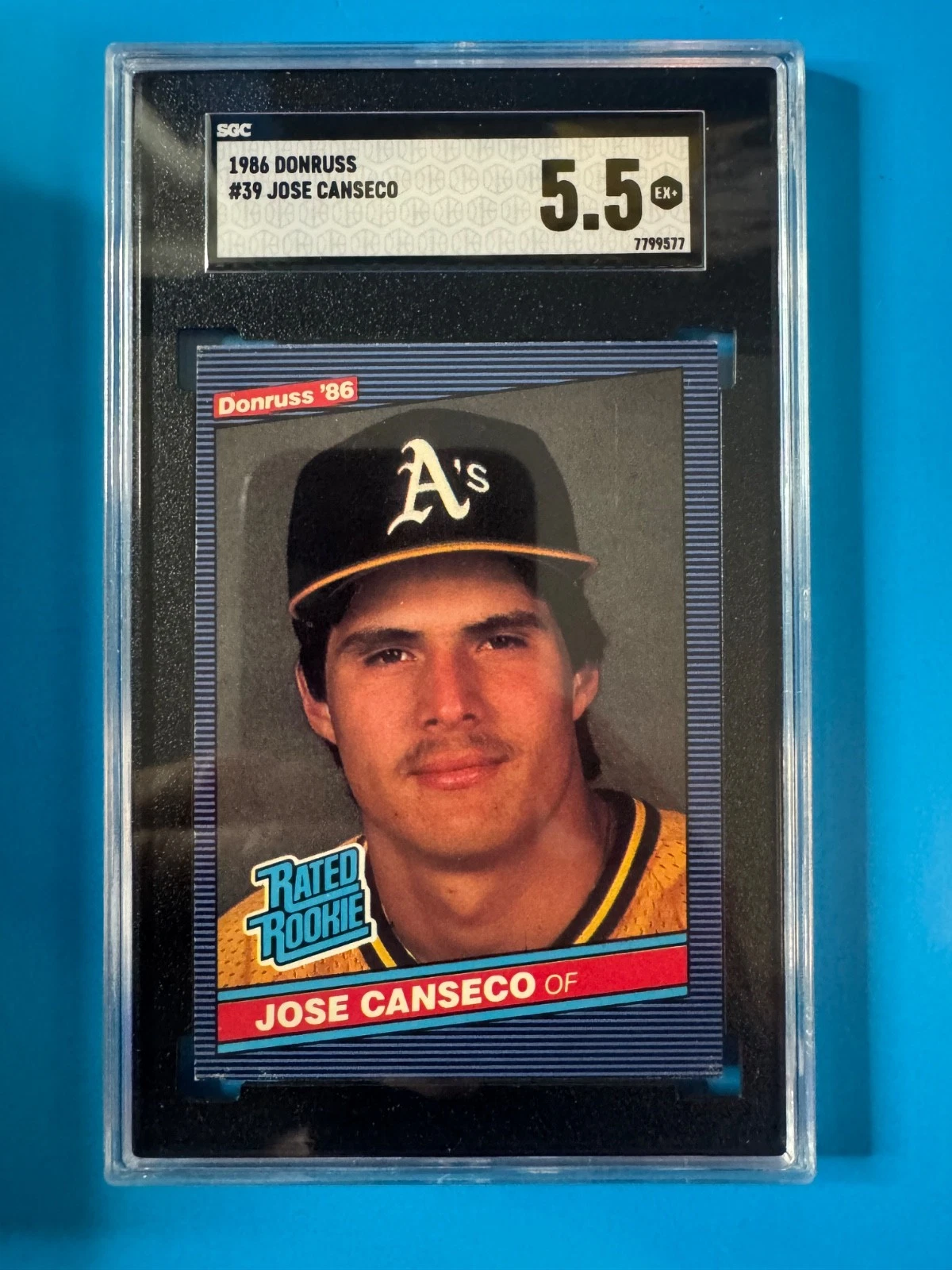 1986 Donruss Jose Canseco #39