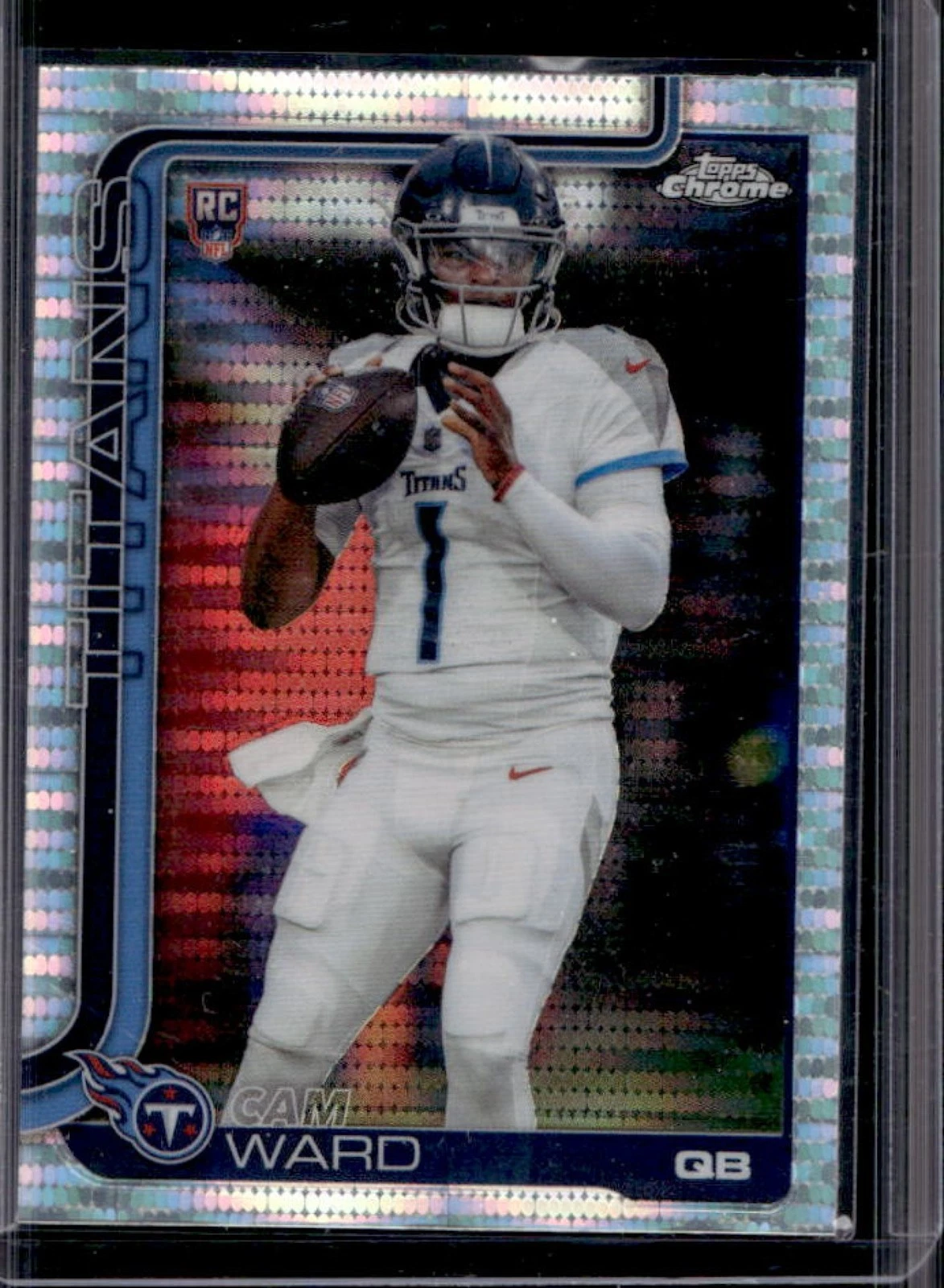 2025 Topps Chrome Cam Ward RC Refractor #314 Titans Rookie