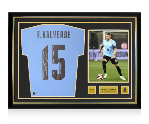 Federico Valverde Signed Uruguay Jersey