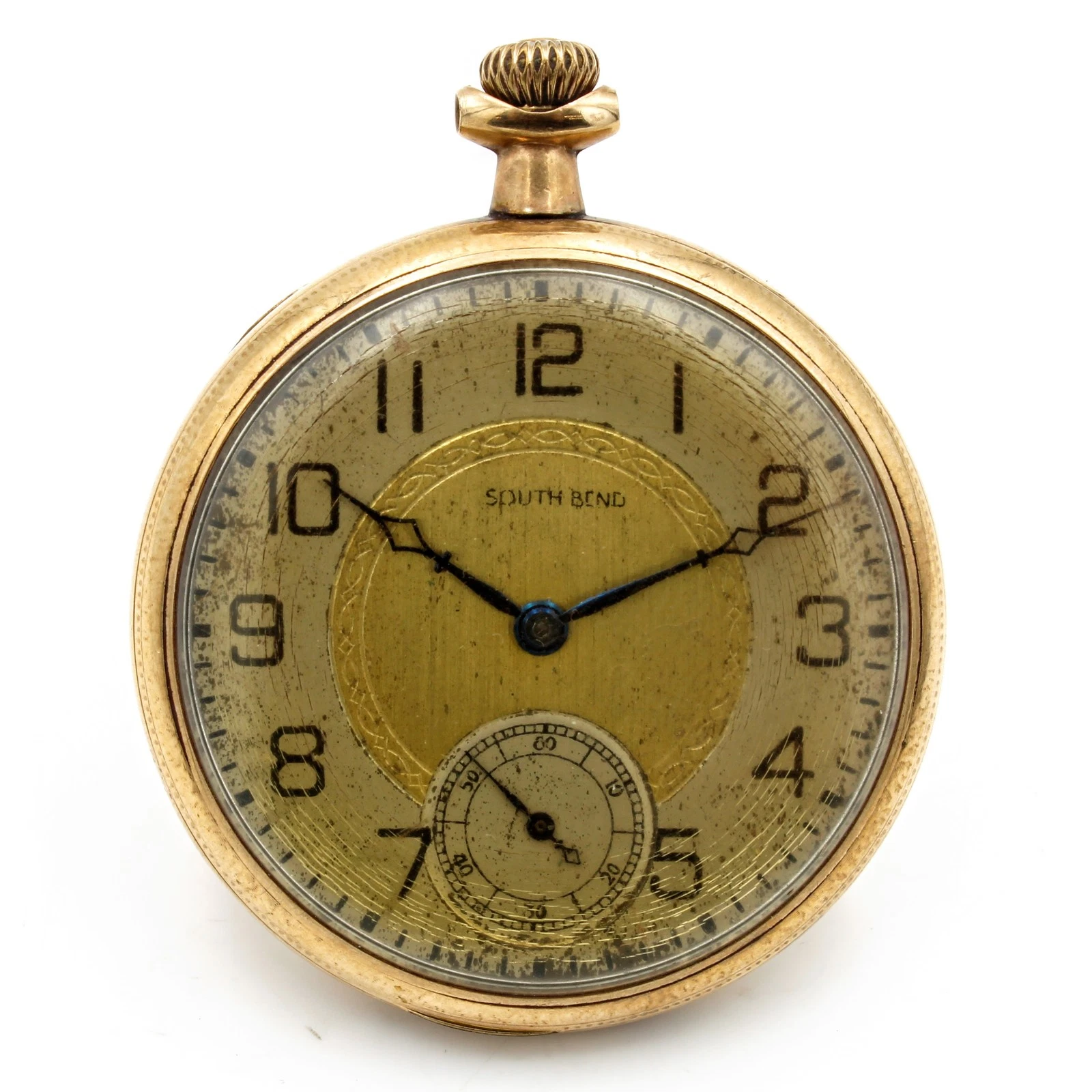 South Bend 12s Open Face Pocket Watch