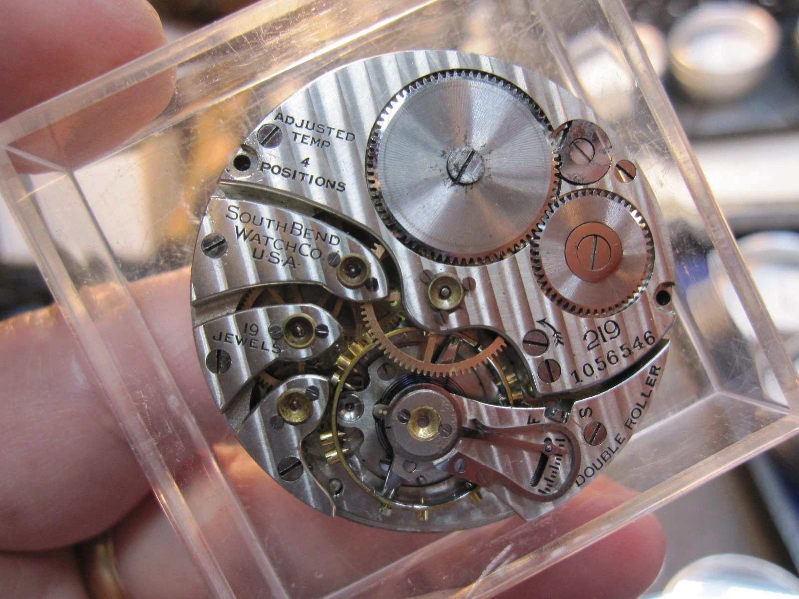 South Bend 16s Open Face Pocket Watch Grade 219