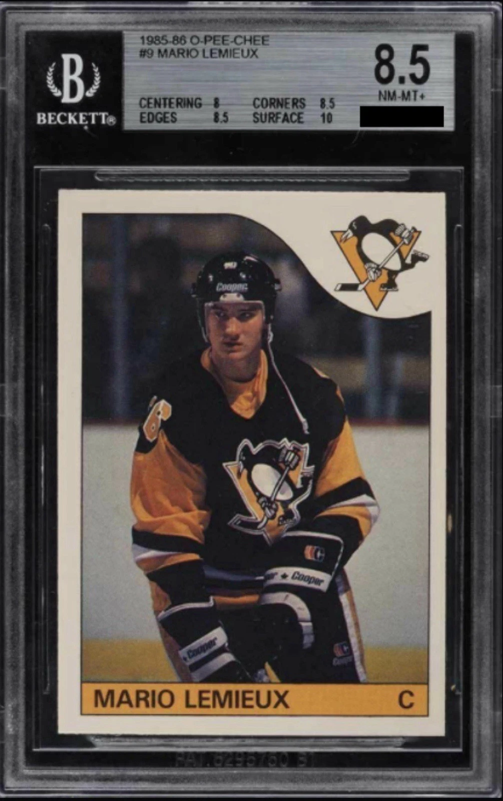 1985 O-Pee-Chee Mario Lemieux #9