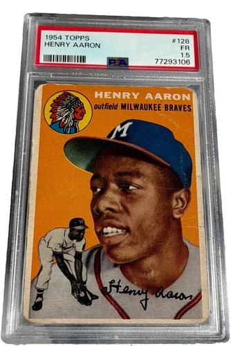 1954 Topps Hank Aaron #128