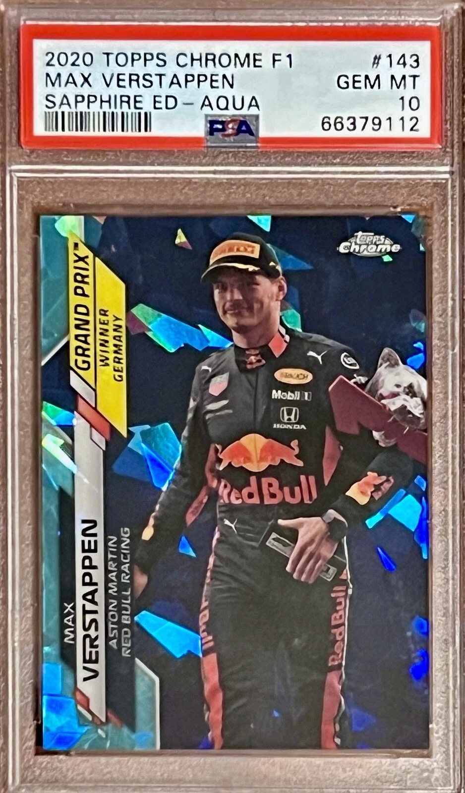 2020 Topps Chrome F1 Max Verstappen #10