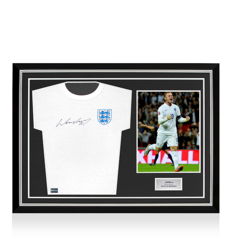 Wayne Rooney Signed England T-Shirt
