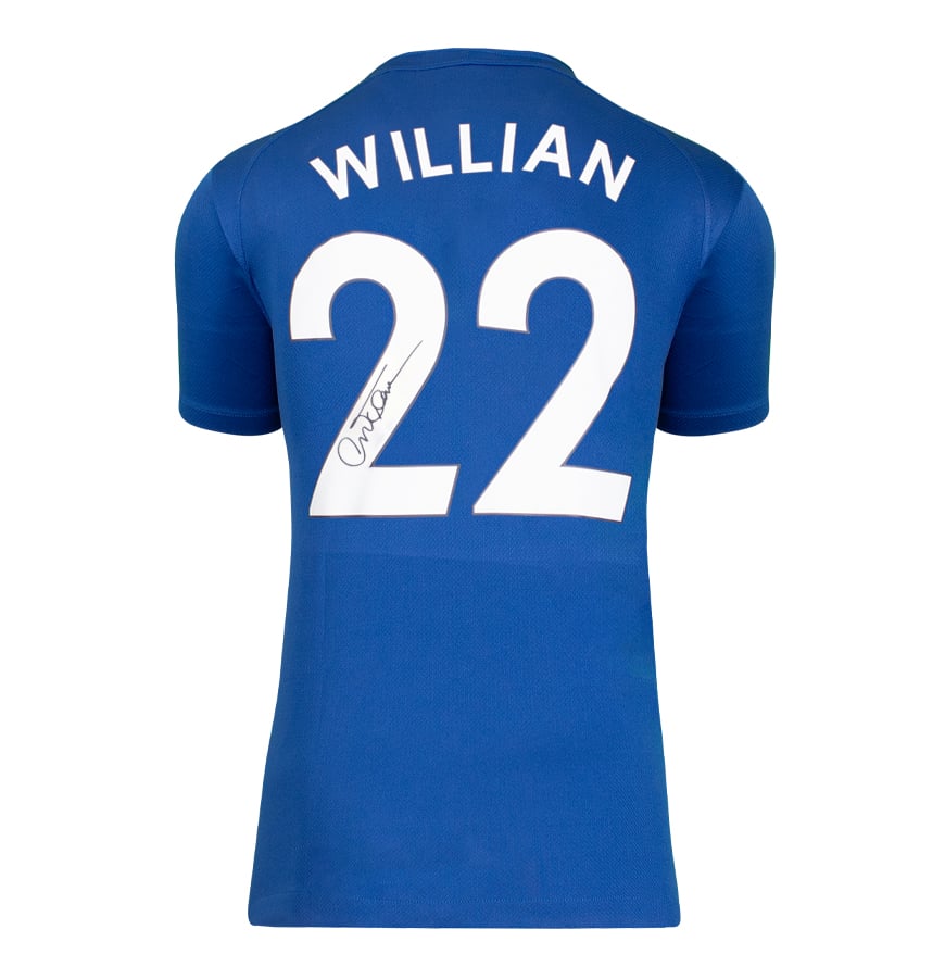 Willian Signed Chelsea T-Shirt