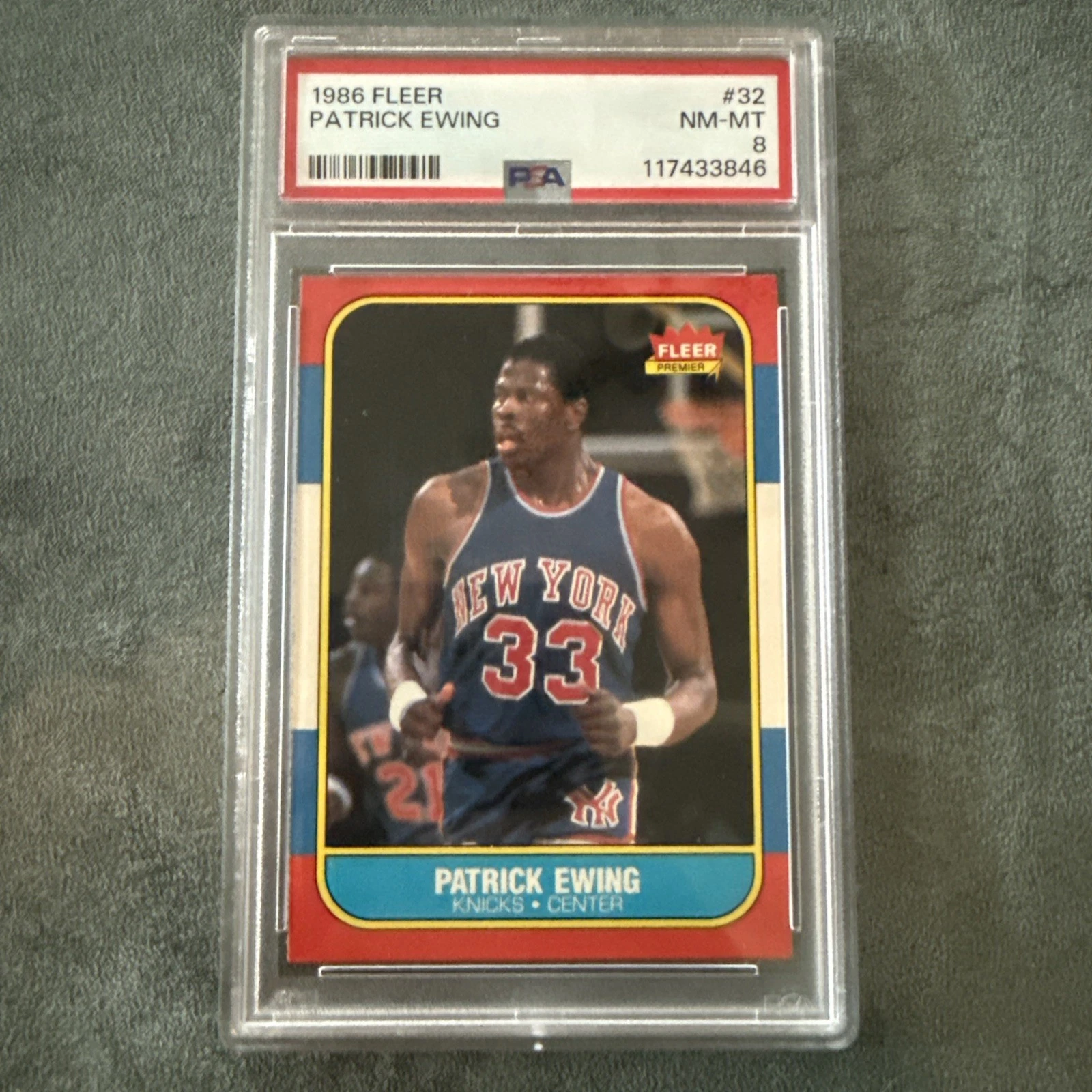 1986 Fleer Patrick Ewing #32