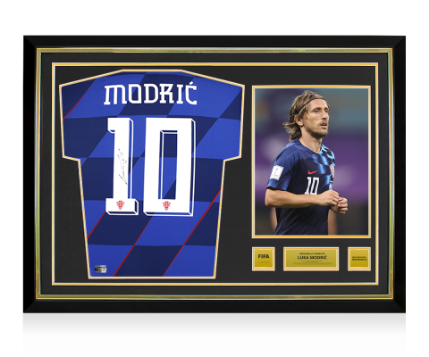 Luka Modric Signed Croatia Jersey