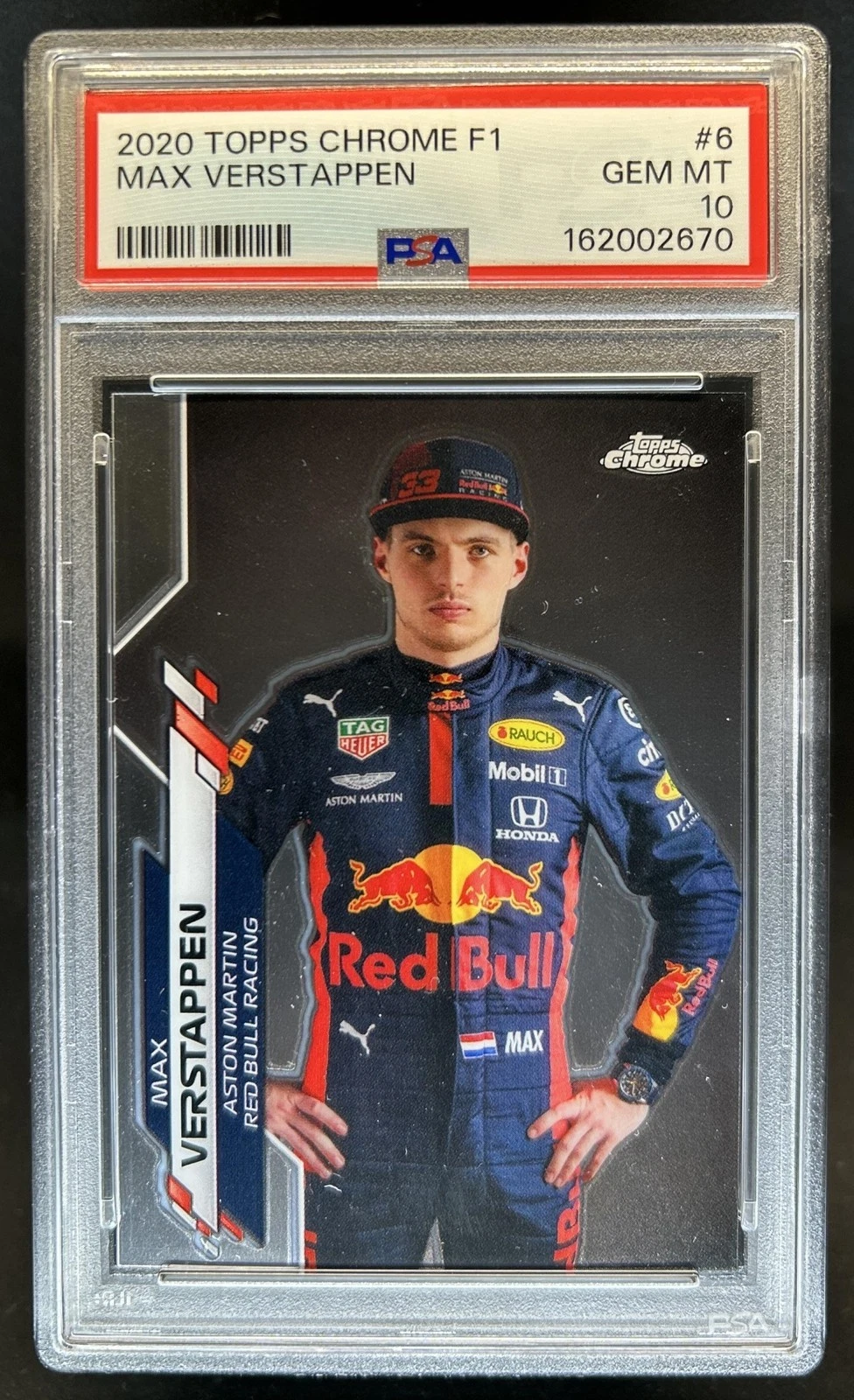 2020 Topps Chrome F1 Max Verstappen #10