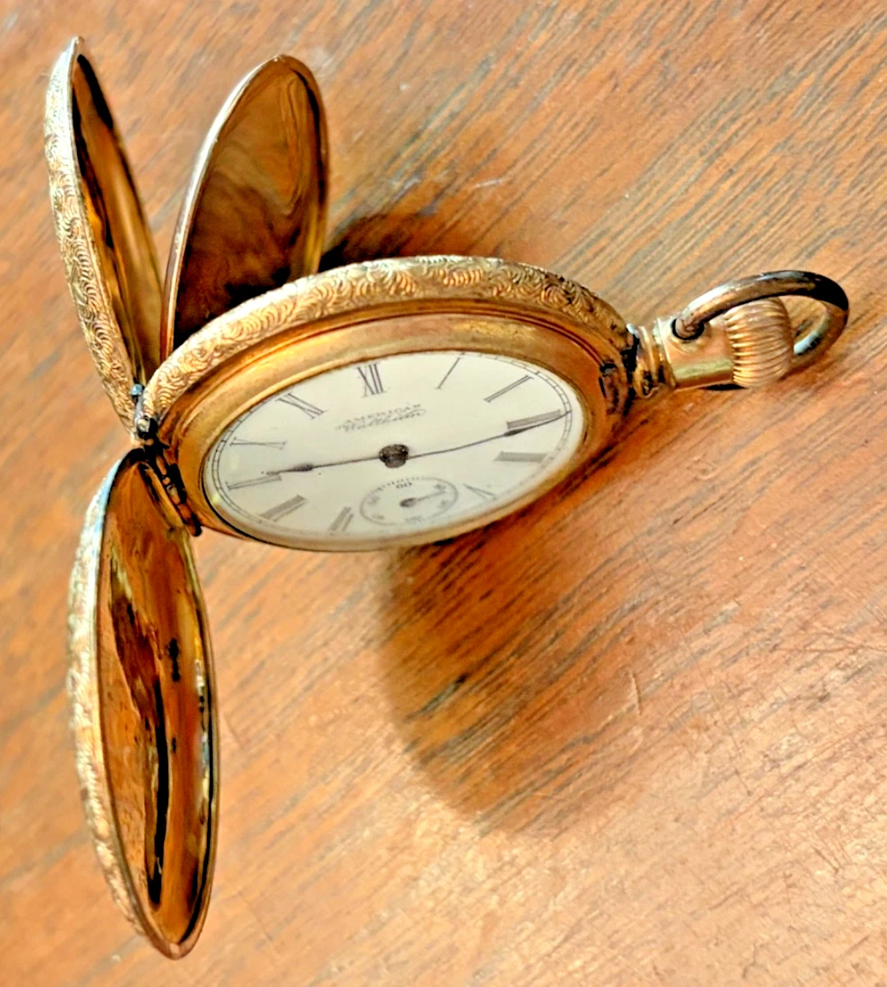 Waltham 0-Size Hunter Case Ladies Pocket Watch