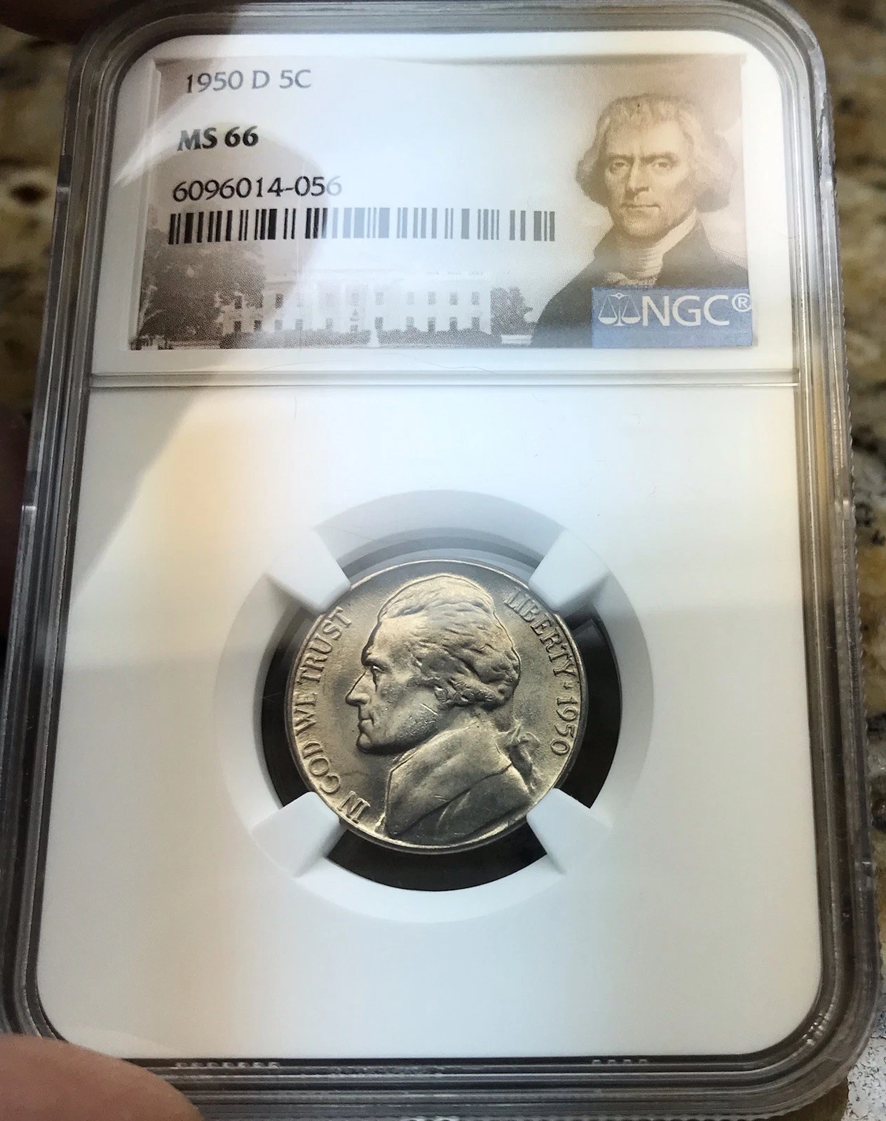 1950-D Jefferson Nickel