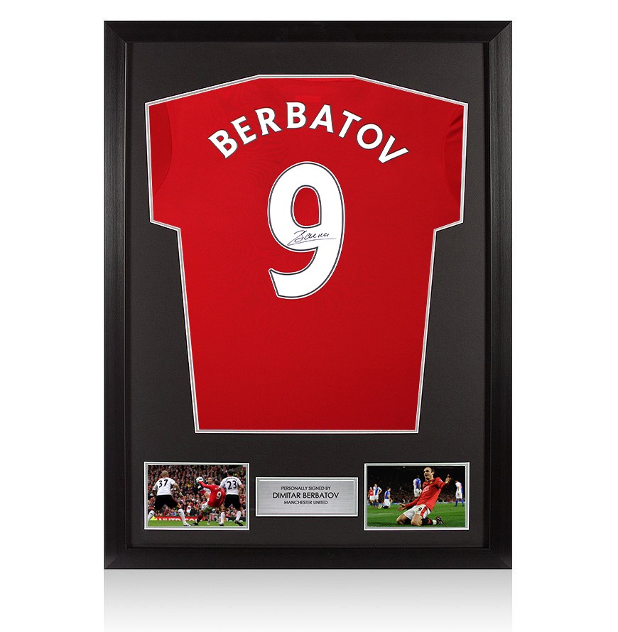 Dimitar Berbatov Signed Manchester United T-Shirt