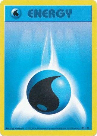 Water Energy (Base Set) #102 Shadowless