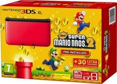 Nintendo 3DS XL Red + Black Super Mario Bros. 2 Pre-installed (PAL Nintendo 3DS)