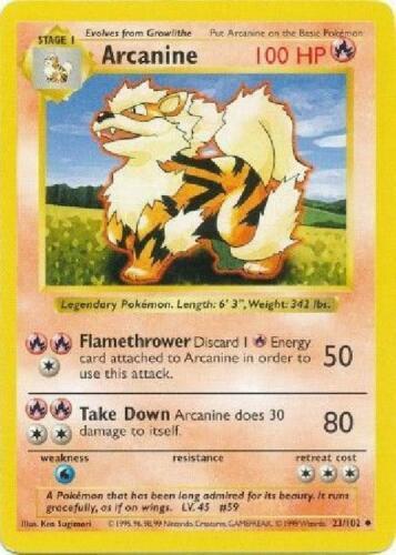 Arcanine (Base Set) #23 Shadowless