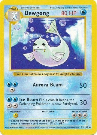 Dewgong (Base Set) #25 Shadowless