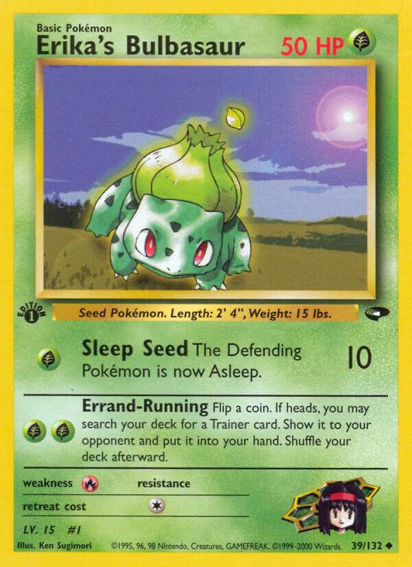 Erika's Bulbasaur (Gym Challenge) #39 1st Edition