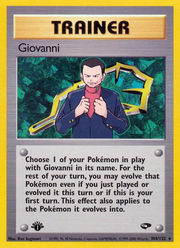 Giovanni (Gym Challenge) #104 1st Edition