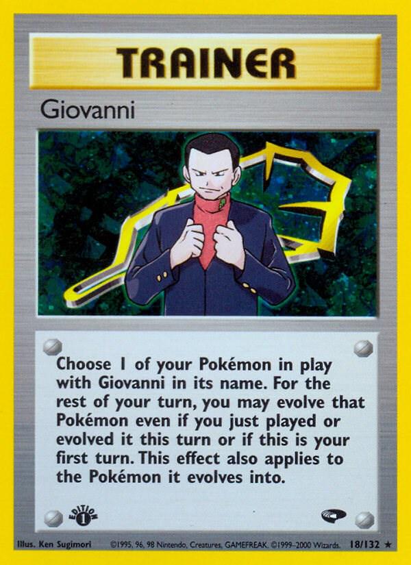 Giovanni (Gym Challenge) #18 1st Edition