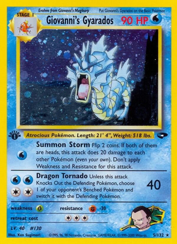 Giovanni's Gyarados (Gym Challenge) #5 1st Edition