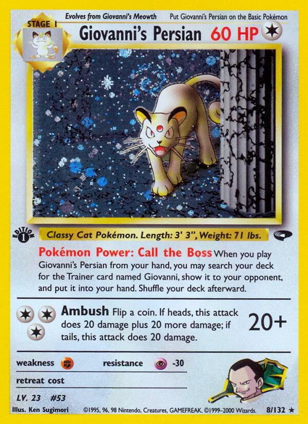 Giovanni's Persian (Gym Challenge) #8 1st Edition