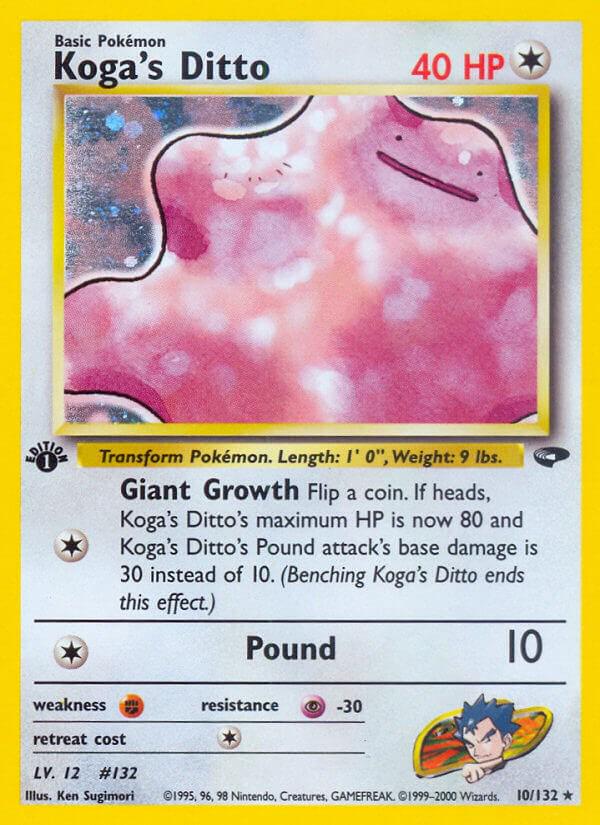 Koga's Ditto (Gym Challenge) #10 1st Edition