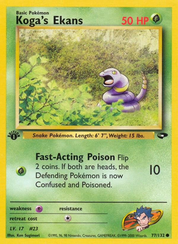 Koga's Ekans (Gym Challenge) #77 1st Edition