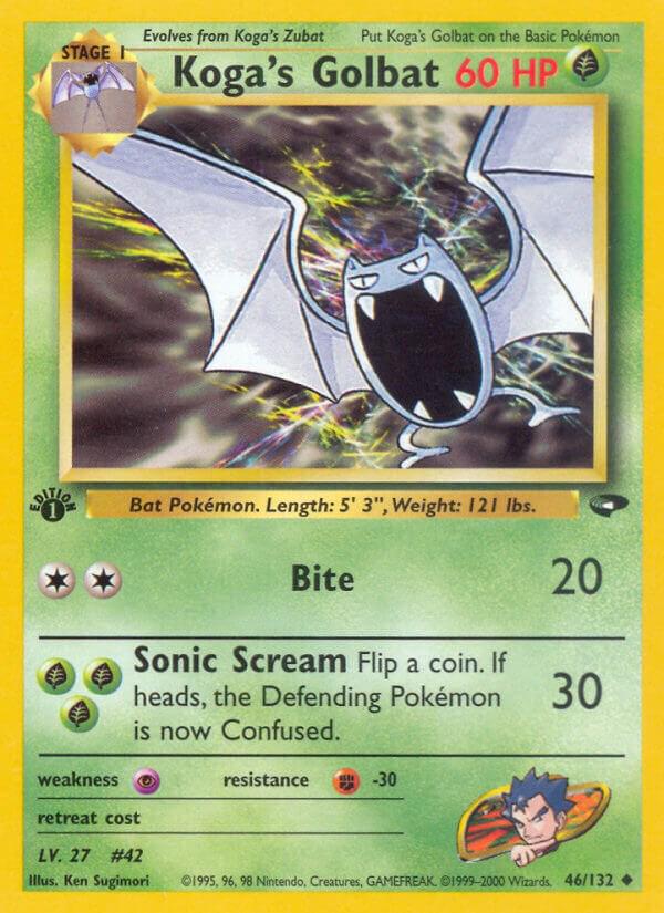 Koga's Golbat (Gym Challenge) #46 1st Edition