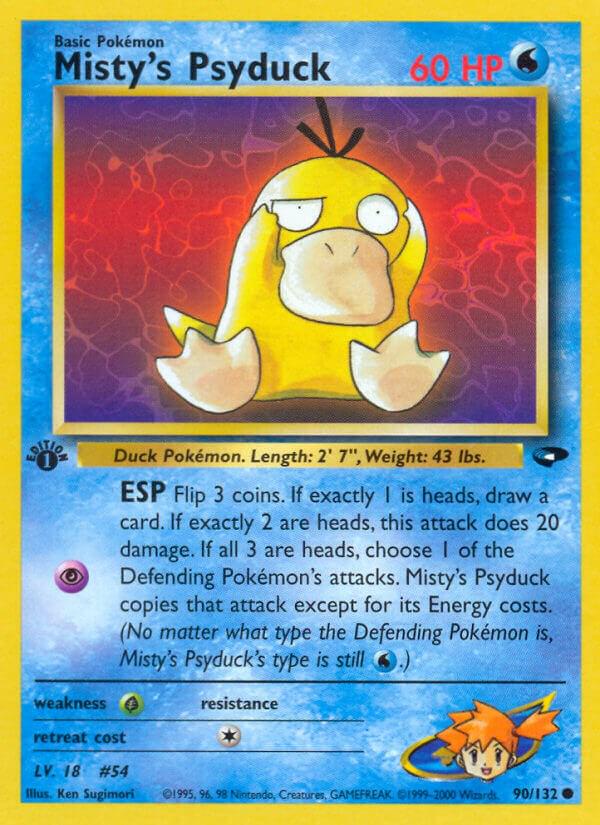 Misty's Psyduck (Gym Challenge) #90 1st Edition