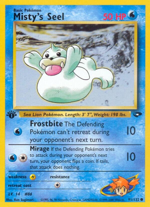 Misty's Seel (Gym Challenge) #91 1st Edition