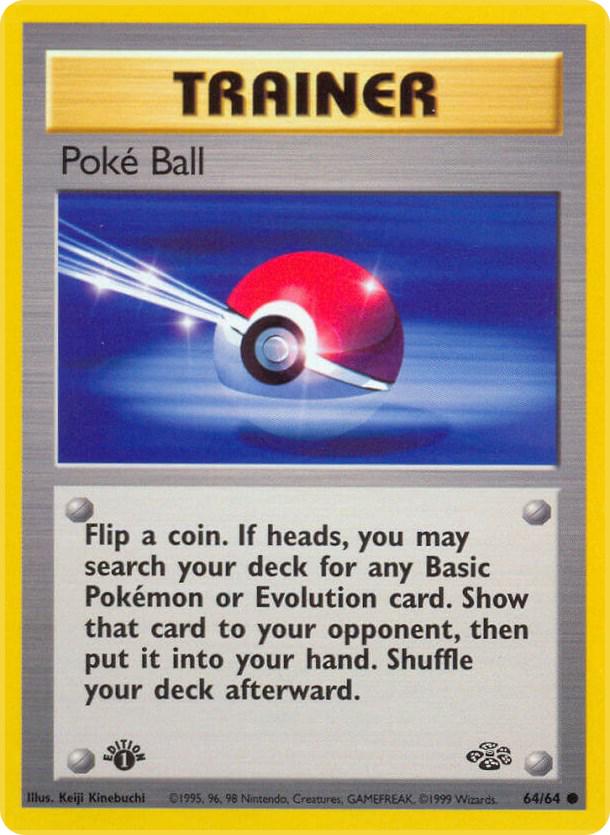 Poké Ball (Jungle) #64 1st Edition