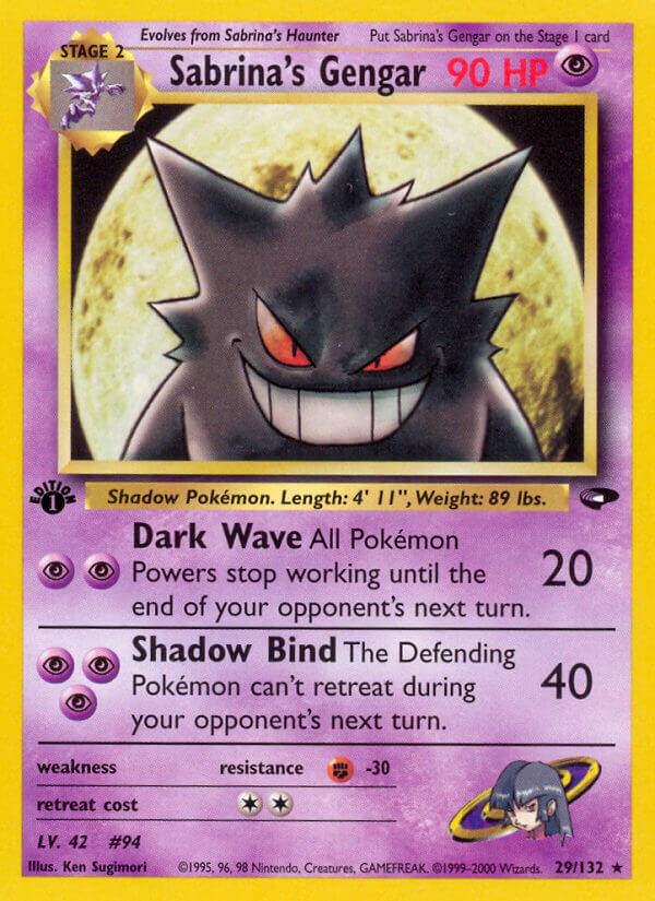 Sabrina's Gengar (Gym Challenge) #29 1st Edition