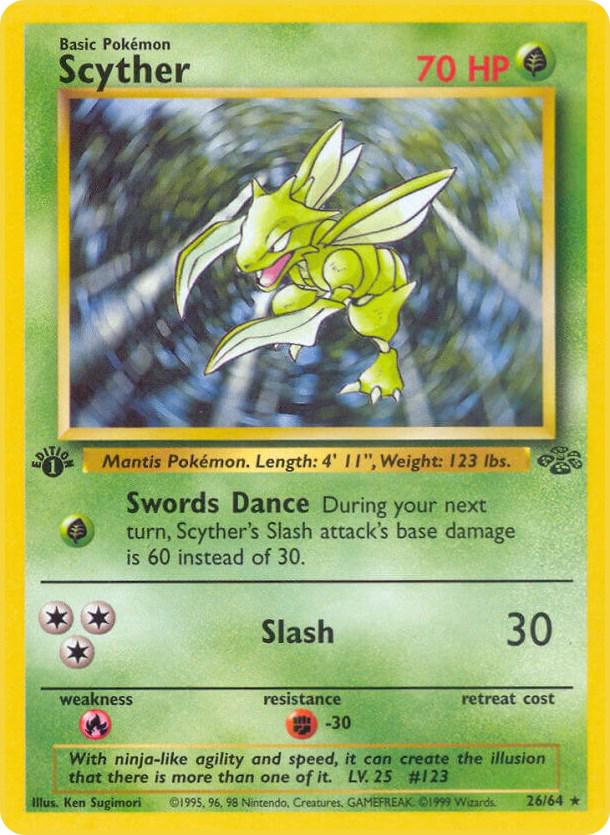 Scyther (Jungle) #26 1st Edition