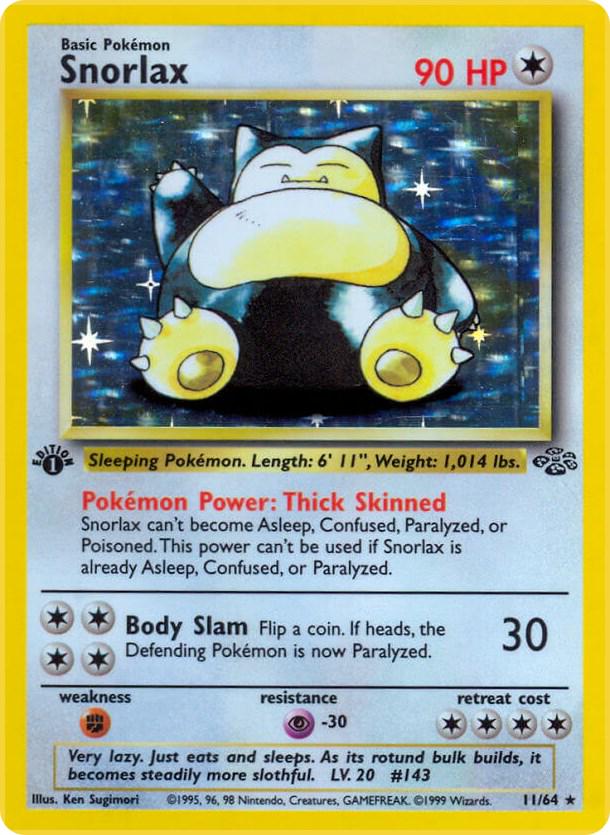 Snorlax (Jungle) #11 1st Edition