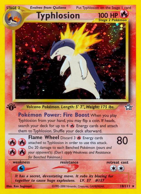 Typhlosion (Neo Genesis) #18 1st Edition