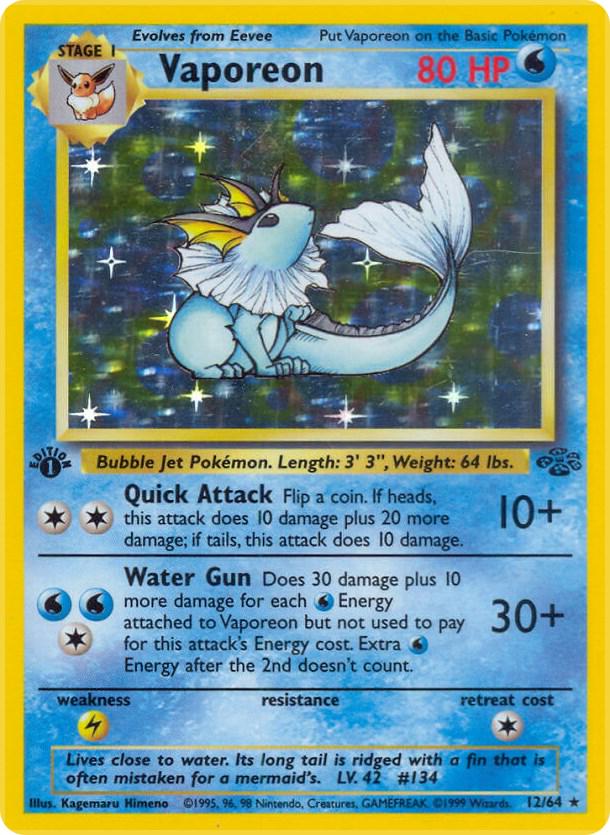 Vaporeon (Jungle) #12 1st Edition