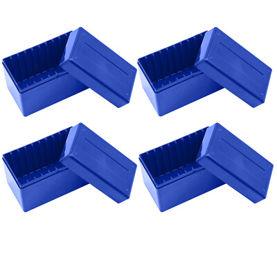 10 Coin Slabs Capacity Holder Slab Storage Box Blue Case Fit For PCGS NGC