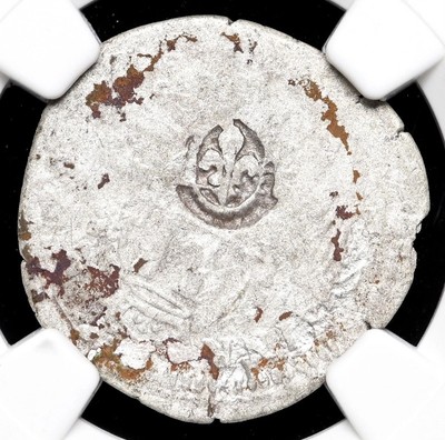 1640 France American Colonies French SILVER 15D 15 Deniers Colonial Coin, NGC VF